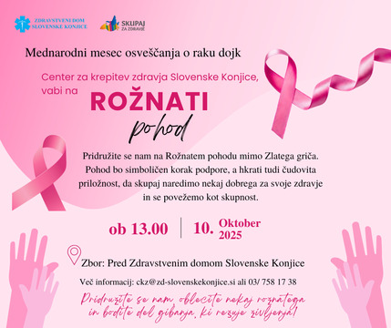 Rožnati pohod 10.10.2025